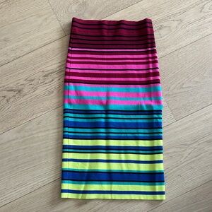 Striped Multicolor Women's Pencil Skirt